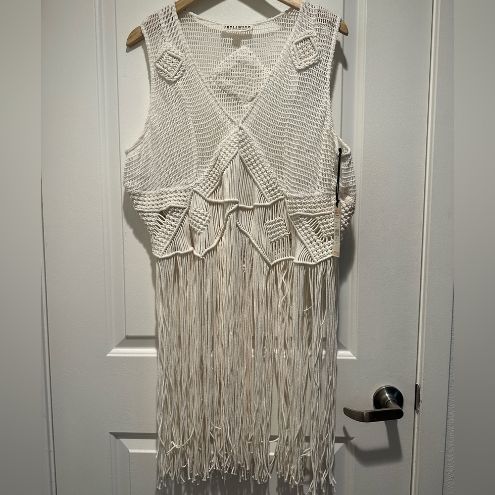 Idyllwind Fringe V neck Vest